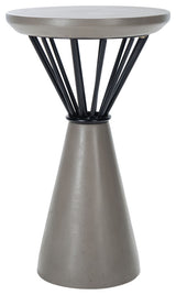 Safavieh Akiko Concrete Accent Table Dark, Grey
