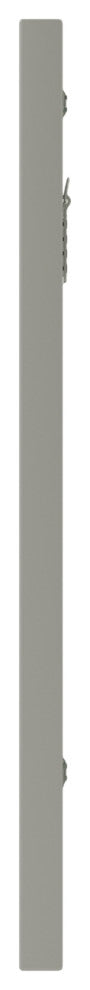 Rectangular MDF Framed Wall Mounted Bathroom Mirror, Grey