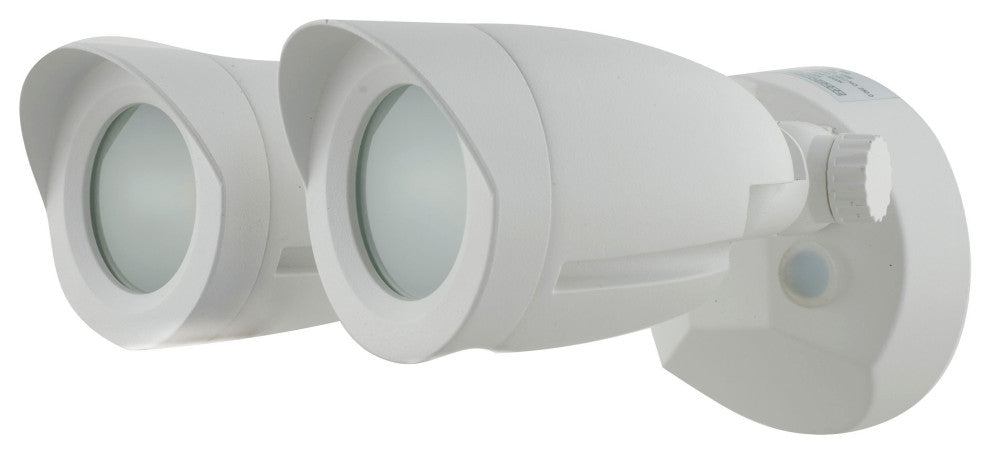 LED Security Light - Dual Head - White Finish - 3000K