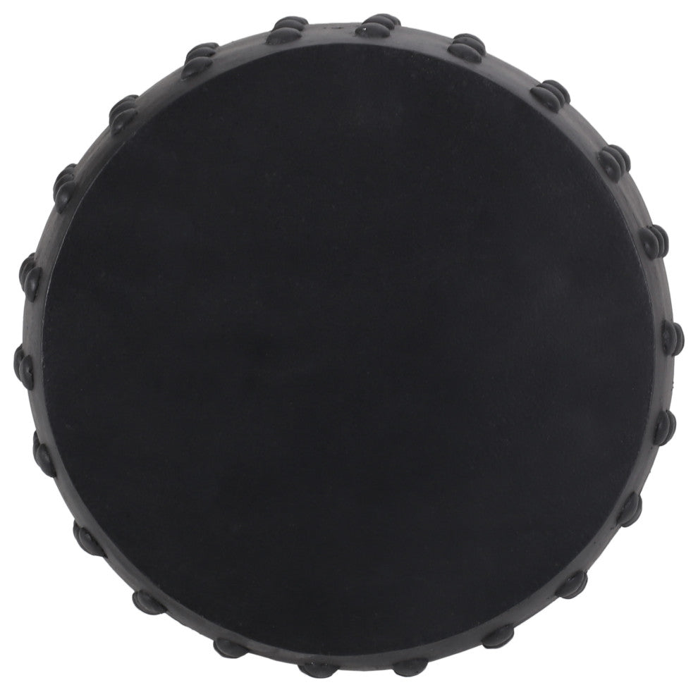 Gerick Outdoor Lightweight Concrete Side Table, Matte Black