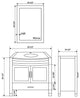 96" Black Vanity, 30" Double Sink Bases, Triple 12 Drawer Bases, LV3-C20-96-B