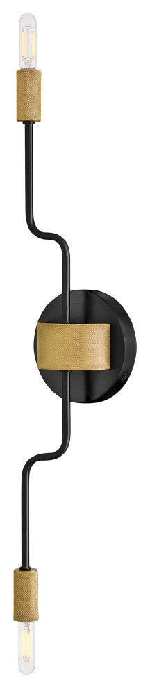 Lark Austen Medium Two Light Sconce, Black