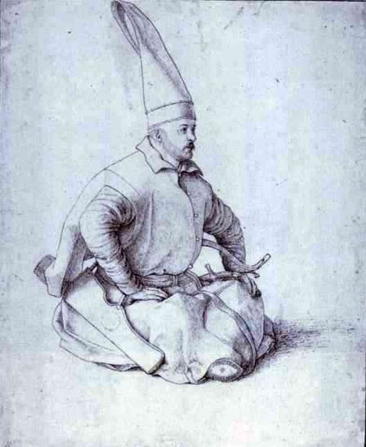 Gentile Bellini A Turkish Janissary Gallery Wrap Canvas, 20"x25"