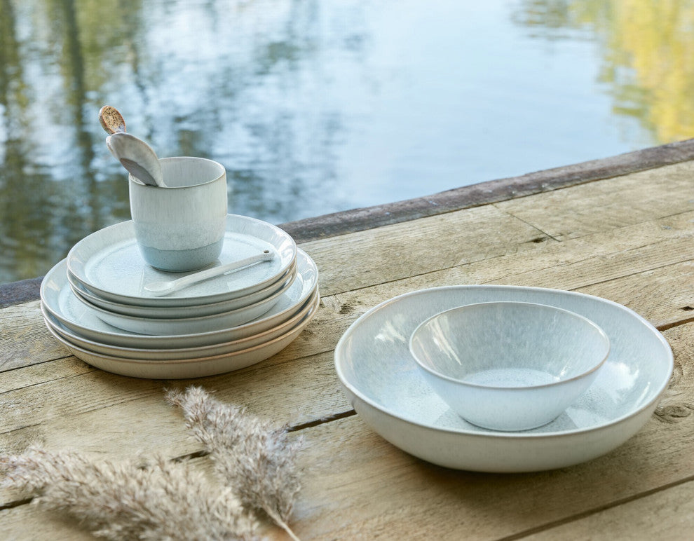 Kiln Green by Denby Dinner Plates, Set of 4