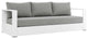 Tahoe Outdoor Patio Powder-Coated Aluminum 3-Piece Set, White Gray