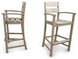 Ivy Terrace Classics 2-Piece Bar Arm Chair Set, Sand