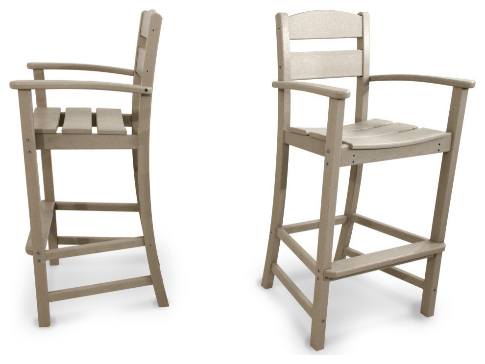 Ivy Terrace Classics 2-Piece Bar Arm Chair Set, Sand