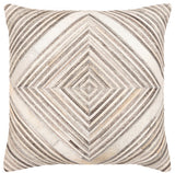 Surya Zander Medium Gray Pillow Cover 20"H X 20"W
