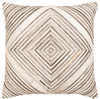 Surya Zander Medium Gray Pillow Cover 20"H X 20"W