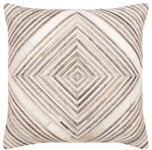 Surya Zander Medium Gray Pillow Cover 20"H X 20"W