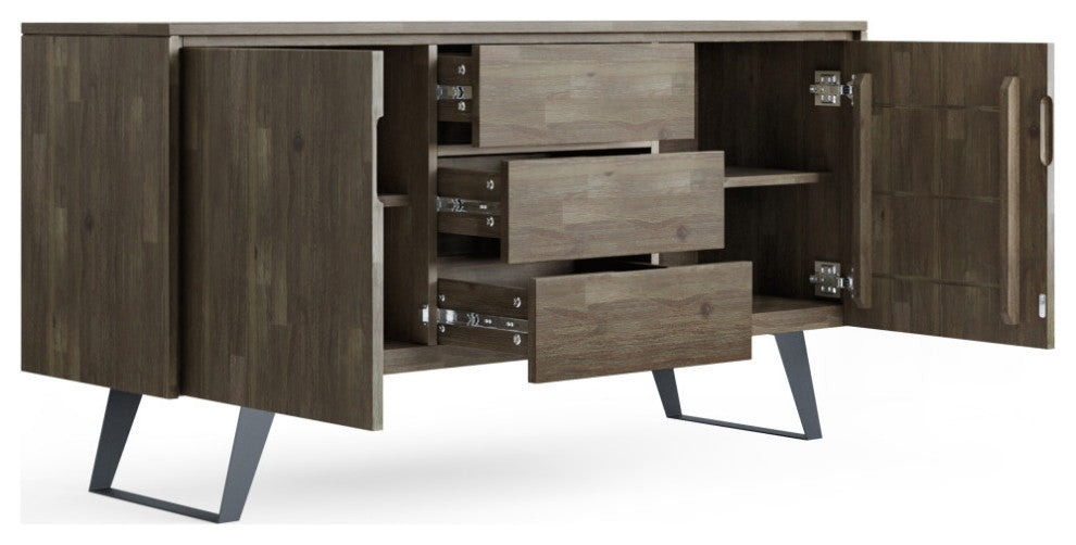 Lowry Sideboard Buffet, Distressed Gray