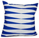 Geometric Decorative Pillow, Dazzling Blue , 18"x18"