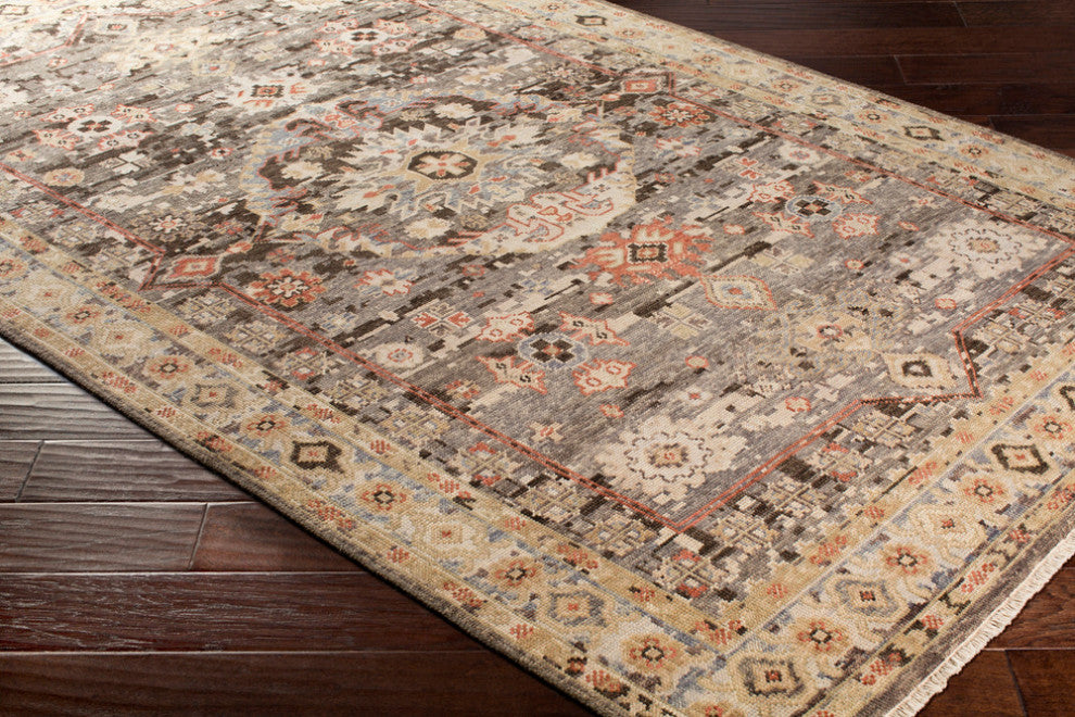 Surya Cappadocia CPP-5028 Traditional Area Rug, Taupe, 8' x 11' Rectangle