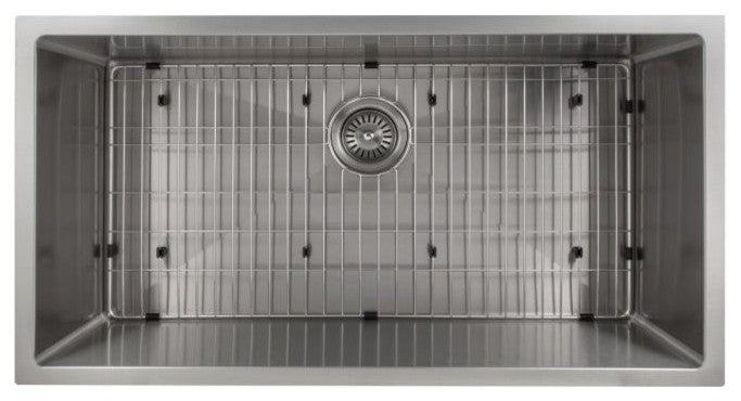 ZLINE Undermount Single Bowl Sink in Stainless Steel with Bottom Grid
