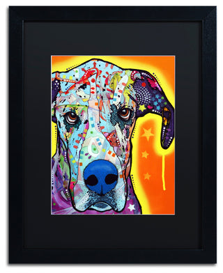 Dean Russo 'Great Dane' Framed Art, 16x20, Black Frame, Black Mat