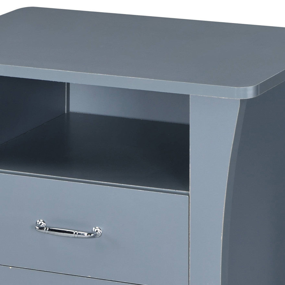 Colt Nightstand, Gray Finish