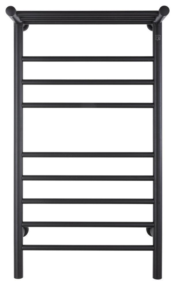 8 Bars Summit Towel Warmer, Dual Connection, Black