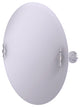 Frameless Round Beveled Edge Tilt Mirror, Satin Chrome