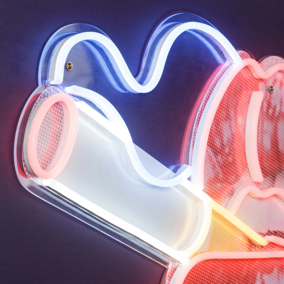Sonder Living Smoking Hot Lips | LED Neon