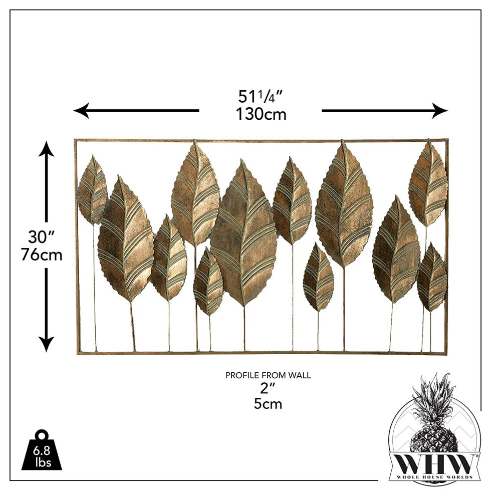 Botanical Leaf Composition, 51.25"