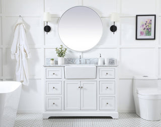 Home Living 22" Farmhouse White-Light Bathroom Vanity