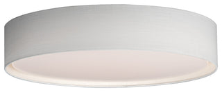 Maxim 10227 Prime 25"W LED Flush Mount Drum Ceiling Fixture - White Linen