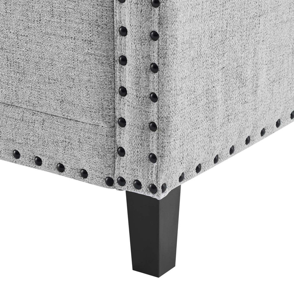 Sofa, Fabric, Grey Gray, Modern, Living Lounge Room Hotel Lobby Hospitality