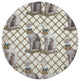 Regal Greyhound Luxe 16" Round Pebble Placemats, Set of 4