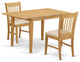 3 Pc Kitchen Nook Dining Set - Small Kitchen Table And 2 Kitchen Dining Chairs