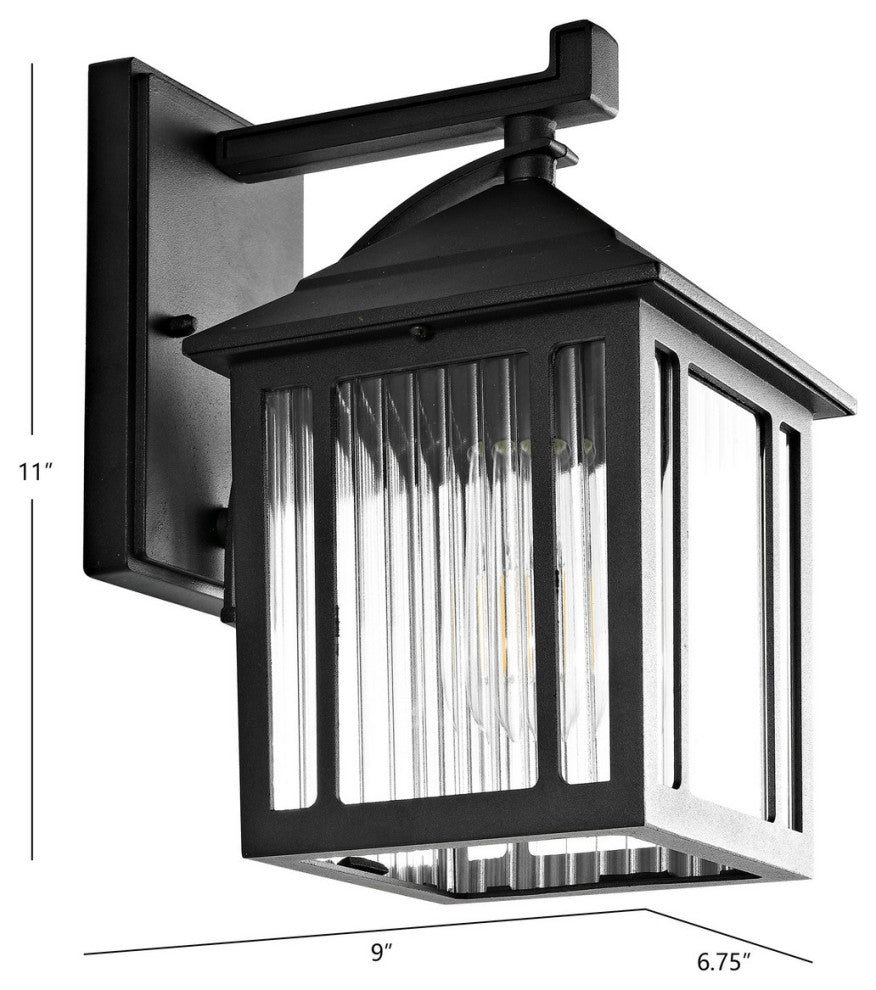 Safavieh Ranzi Outdoor Wall Lantern Black
