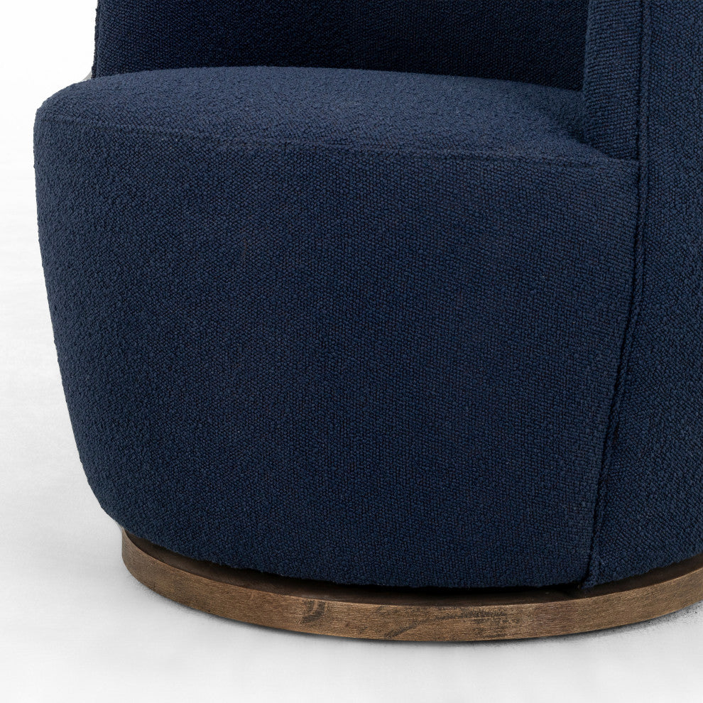 Aurora Swivel Chair-Copenhagen Indigo