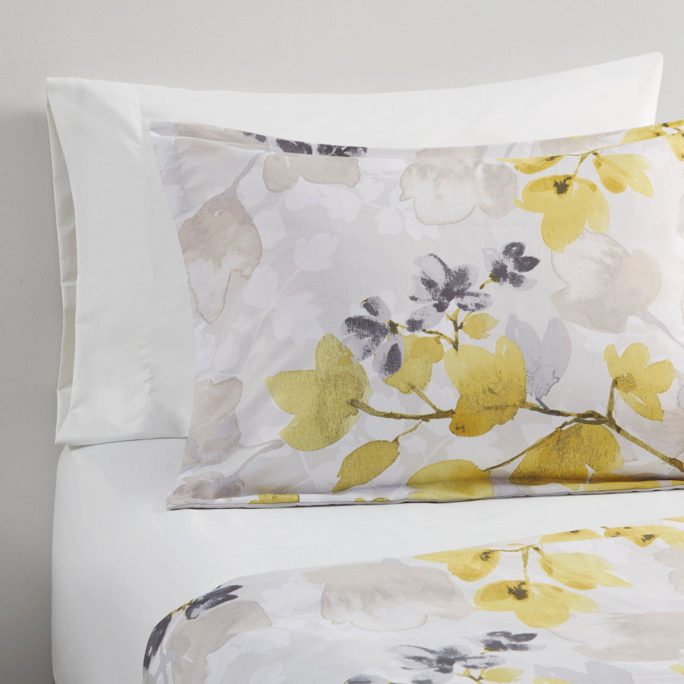 Madison Park Essentials Alexis Comforter Set With Bed Sheets, Yellow