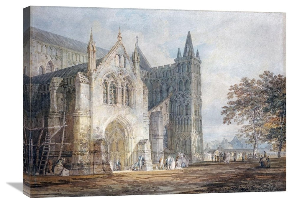 "The North Porch of Salisbury Cathedral" Artwork, 30" x 21"