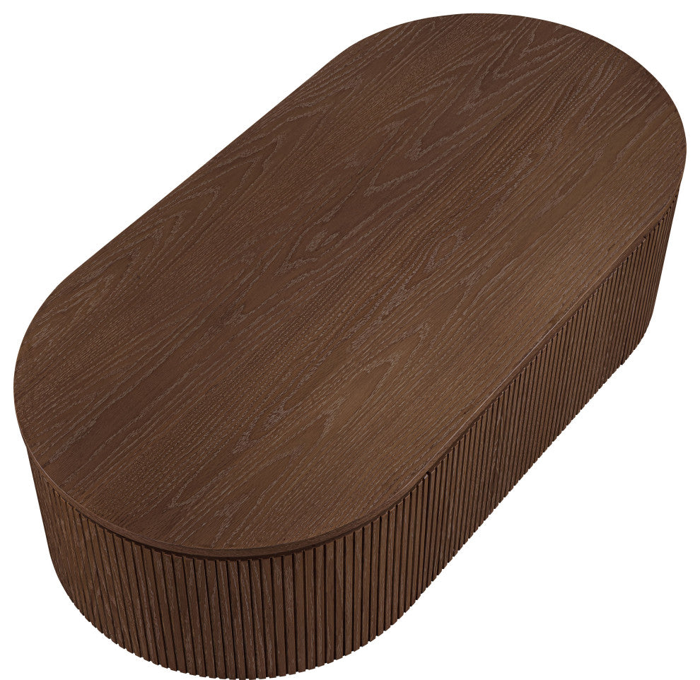 Moana Wood Storage Coffee Table, Brown, 52" W X 26" D