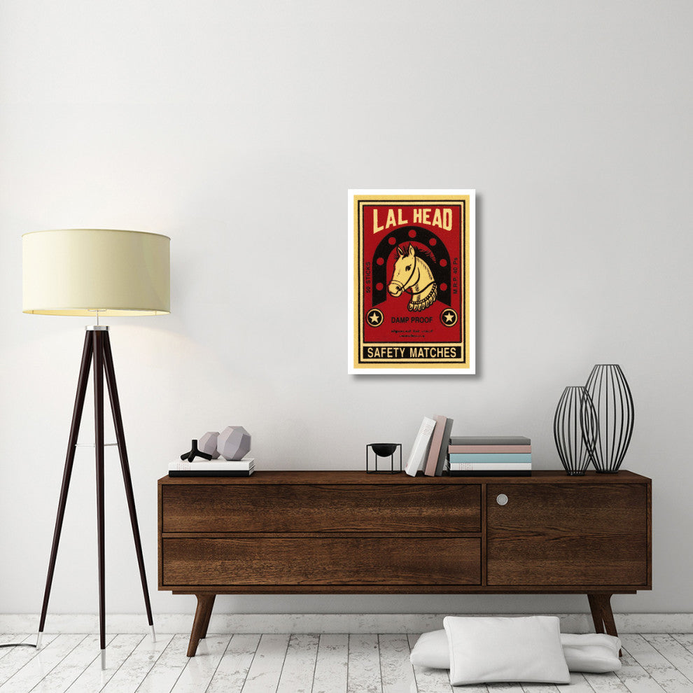 "LAL Head Safety Matches" Digital Paper Print by Phillumenart, 22"x32"