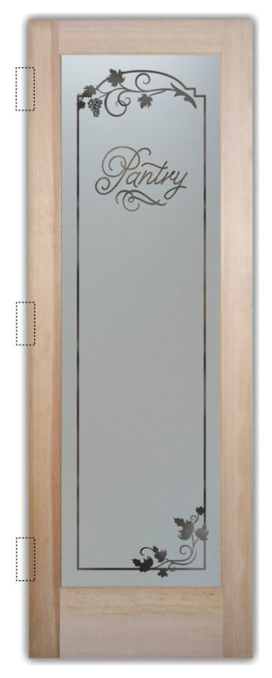 Pantry Door - Grape Ivy Melany - Douglas Fir (stain grade) - 24" x 84" -...