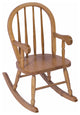 Amish Made Oak Child's Spindle Back Rocker, Seely Stain