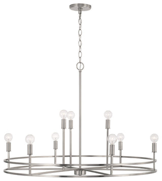 Capital Lighting 448791 Fuller 9 Light 35"W Ring Chandelier - Matte Black