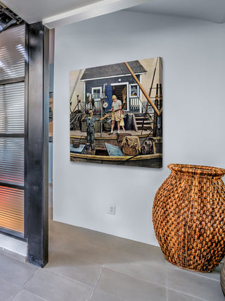 "Buying Lobsters" Painting Print on Canvas by Stevan Dohanos