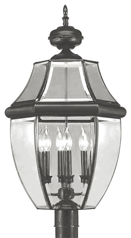 Monterey Outdoor Post Head, Black