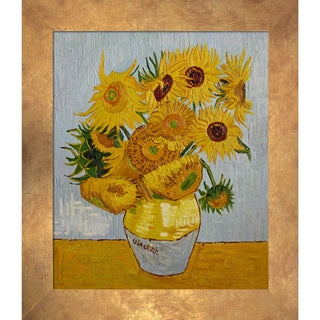 Sunflowers, 26" X 30", Florentine Gold Frame