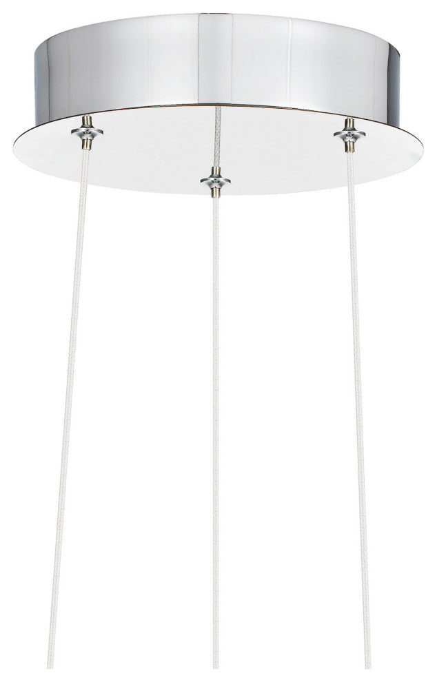 Quoizel PCRUM2818 Rumi 19"W LED Abstract Chandelier - Polished Chrome
