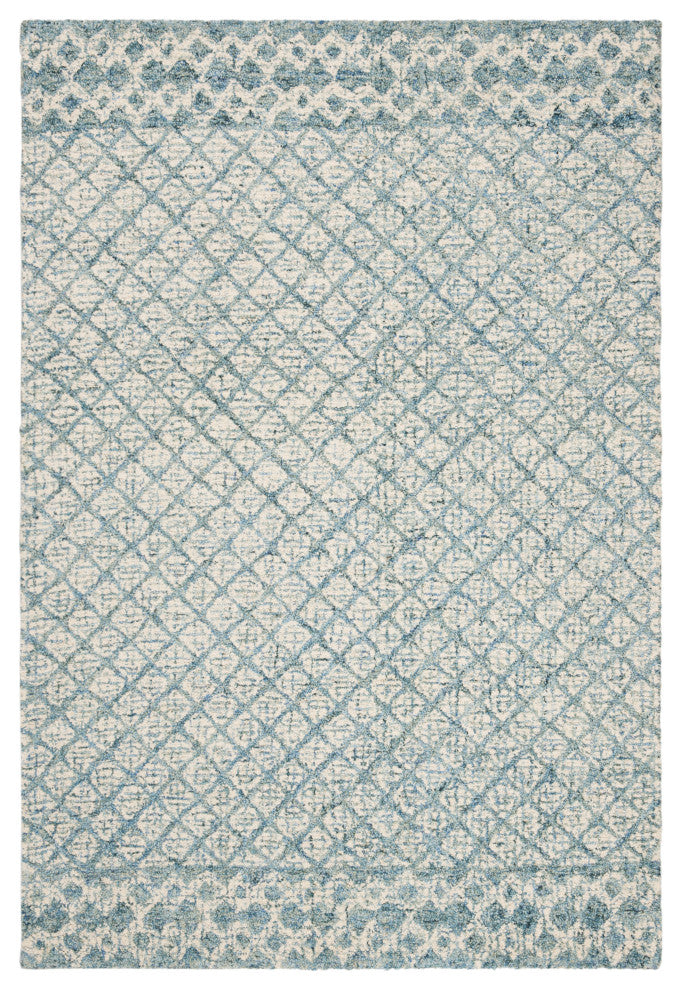 Safavieh Couture Abstract Collection, ABT203 Rug, Blue/Ivory, 2'3"x4'