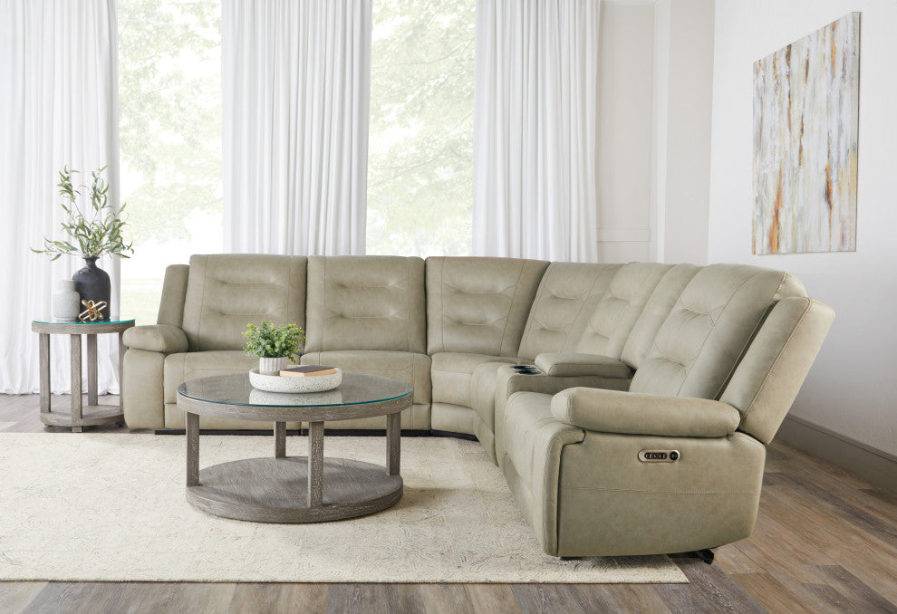 Caldwell Tahoe Fog 6 Piece Power Reclining Sectional - Thumbnail 4