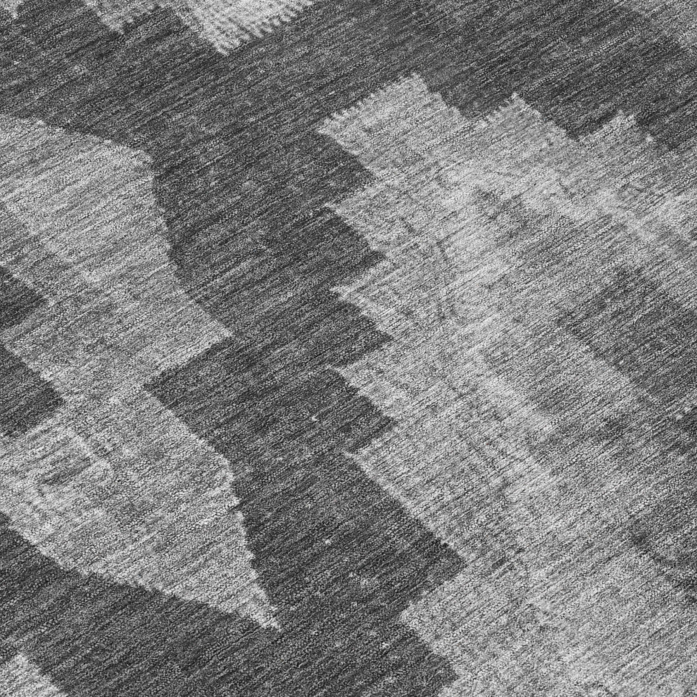 Machine Washable Indoor/Outdoor Chantille ACN1894 Gray 3' x 5' Rug