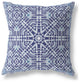 28 Indigo Blue Geostar Indoor Outdoor Throw Pillow
