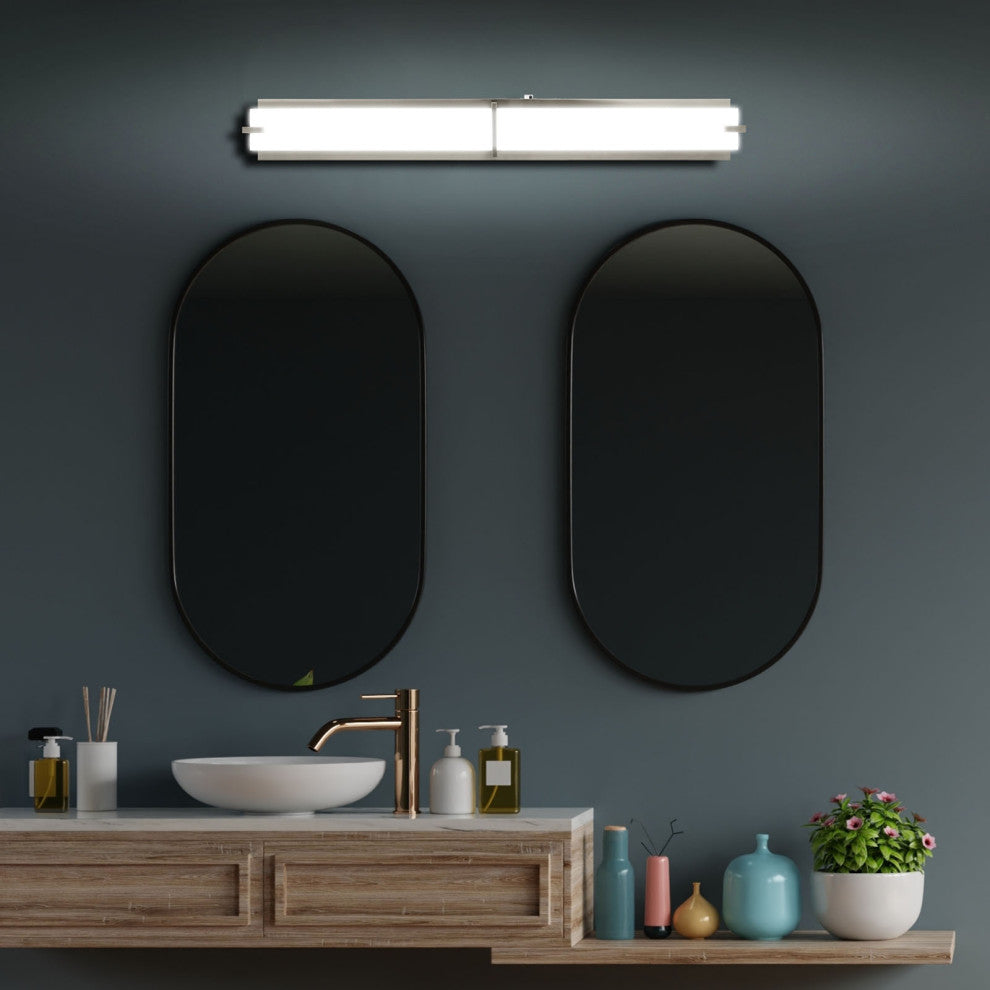 Luxrite 36" LED Vanity Lights 3CCT 30W 2100LM Dimmable Damp Rated