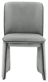 Kinsley Grey Velvet Dining Chair