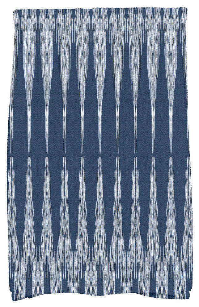 Lifeflor, Geometric Print Hand Towel, Navy Blue, 18 x 30"