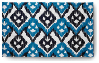 Hipster Soft Chenille Area Rug, Teal-Navy, 3'x5'